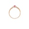 Ruby and Diamond Rose Gold Ring. View 3