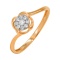 Idyllic Diamond Ring. Hypoallergenic Cadmium-free 585 (14K) Rose Gold