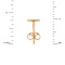585 Rose Gold Square Design Stud Earrings. View 3