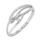 A Simply Elegant Diamond Ring. Tested 585 (14K) White Gold, Rhodium Finish