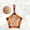 5-Ruble Coin Nested in Stylized Star Pendant. Gold 900 (21.6kt), Gold 583 (14kt). Special Order