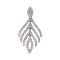 Cascading Diamond Pendant of Rose Gold & Rhodium