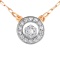 Diamond Rose Gold necklace. View 2
