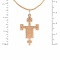 Deisis-style Byzantine Prayer Cross. Reverse