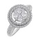 'Charisma' Diamond Cluster Engagement Ring. 585 (14kt) White Gold