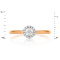 Everlast Diamond Ring. Tested 585 (14K) Rose and White Gold. View 2