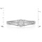 Diamond Cluster on Diamond Lineup White Gold Ring. Tested 585 (14K) White Gold, Rhodium Finish. View 2