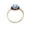 "Femme Fatale" Blue Topaz Ring. View 3