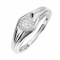 Spotlight Diamond Ring in White Gold. Tested 585 (14K) White Gold, Rhodium Finish