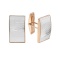 Hammered Gold Cufflinks. 585 (14kt) Rose and White Gold