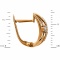 Diamond Layered Earrings. Hypoallergenic Cadmium-free 585 (14K) Rose Gold. View 2