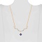 Sapphire and Diamond Rose Gold Convertible Necklace. View 5