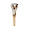 Spotlight Diamond Cluster Ring in Hypoallergenic Rose Gold. View 2