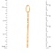 14kt Rose Gold Trefoil Russian Cross. View 3