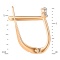 Size of 'Illusion' Set Diamond Austere Earrings