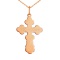 Diamond Orthodox Christening Cross for Her. View 4
