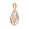 Convex Pendant with Diamond Sash. Angle 2