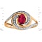 "Fantasy" Ruby and Diamond Ring - Angle 2