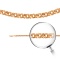 Garibaldi-link Chain, Width 4.0mm. Diamond-cut Tested 14kt (585) Rose Gold