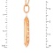 Rose Gold Icon Pendant 'Panagia Eleousa'. View 3