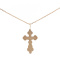 Two Tone Gold Crucifix. View 2