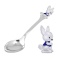 Baby Silver Spoon with a Bunny Wearing a Blue Vest. Antimicrobial 925/999 Silver, Hot Enamel