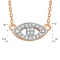 'An Evil Eye Protection' Diamond Necklace . View 2