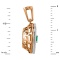 Ultimate All Day Luxury Emerald and Diamond Pendant - Angle 3