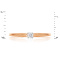 Width of Classic Engagement Ring with 2.8mm Natural Diamond