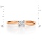 'A Promise of Love' Diamond Engagement Ring. Hypoallergenic Cadmium-free 585 (14K) Rose Gold. View 2