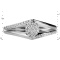 Spotlight Diamond Cluster Ring in White Gold - Angle 2