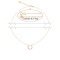 Ancient Rome-inspired Diamond Rose Gold Necklace. Adjustable 45cm to 50cm. 14kt (585) Rose Gold