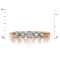 Graduated Diamond Ring. Hypoallergenic Cadmium-free 585 (14K) Rose Gold. View 2