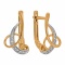 Whimsical Earrings Featuring 14 Diamonds. Hypoallergenic 585 Rose Gold, Rhodium Detailing