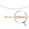 Round Cable-link Solid Chain, Width 1.3mm. Diamond-cut Tested 14kt (585) Rose Gold