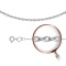 Flat Oval Cable-link Solid Chain, Width 2.2mm. Hypoallergenic Certified 925 Silver, Rhodium