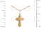 Reverse of 4-pointed passion cross pendant