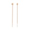 Rose Gold Chain Earrings. View 4
