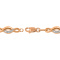 Outstanding Bracelet with 30 Calibrated Diamonds. Hypoallergenic Cadmium-free 585 (14K) Rose Gold. View 3