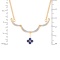 Sapphire and Diamond Rose Gold Convertible Necklace. View 3
