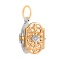 Virgin Hodegetria Golden Locket. Tested 585 (14K) Rose and White Gold. View 3