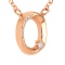 Celestial Motif Diamond Necklace in Rose Gold. Adjustable, 45cm - 50cm. 14kt (585) Rose Gold. View 3