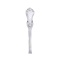 Handle of French style silver teaspoon