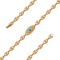 A Good Fortune Turquoise and Diamond Bracelet. Hypoallergenic 585 Rose Gold, Rhodium Detailing. View 2