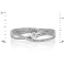 White Gold and Diamond Layered Ring. Tested 585 (14K) White Gold, Rhodium Finish. View 2