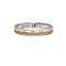 Diamond Double Rope Edge Wedding Band. View 2