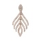 Cascading Diamond Pendant of 585 Rose Gold