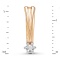 Height of Diamond Leverback Earrings for Girls 6-15 years old