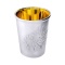 Liquor Gilded Silver Shot with Engraving. Hypoallergenic 925 Silver, 999 (24kt) Gold Plating
