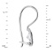 Colorless CZ-encrusted French Wire Earrings. View 2